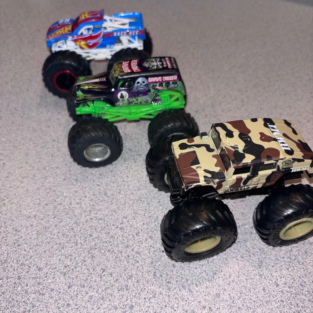 3pc Monster Truck Cake Toppers Party Decor Birthday Cake Truck Theme Craftcore